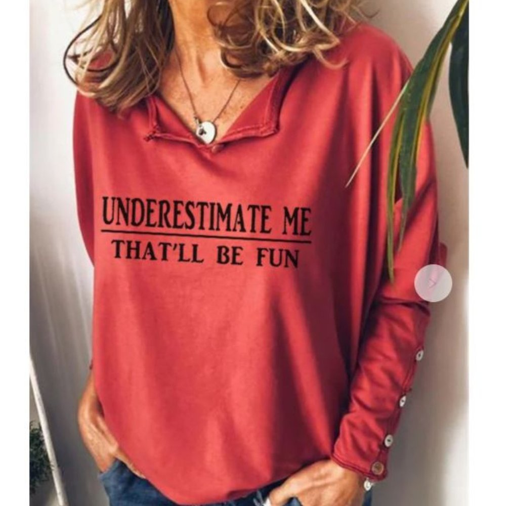 NWOT LiliCloth Printed Statement Sweatshirt